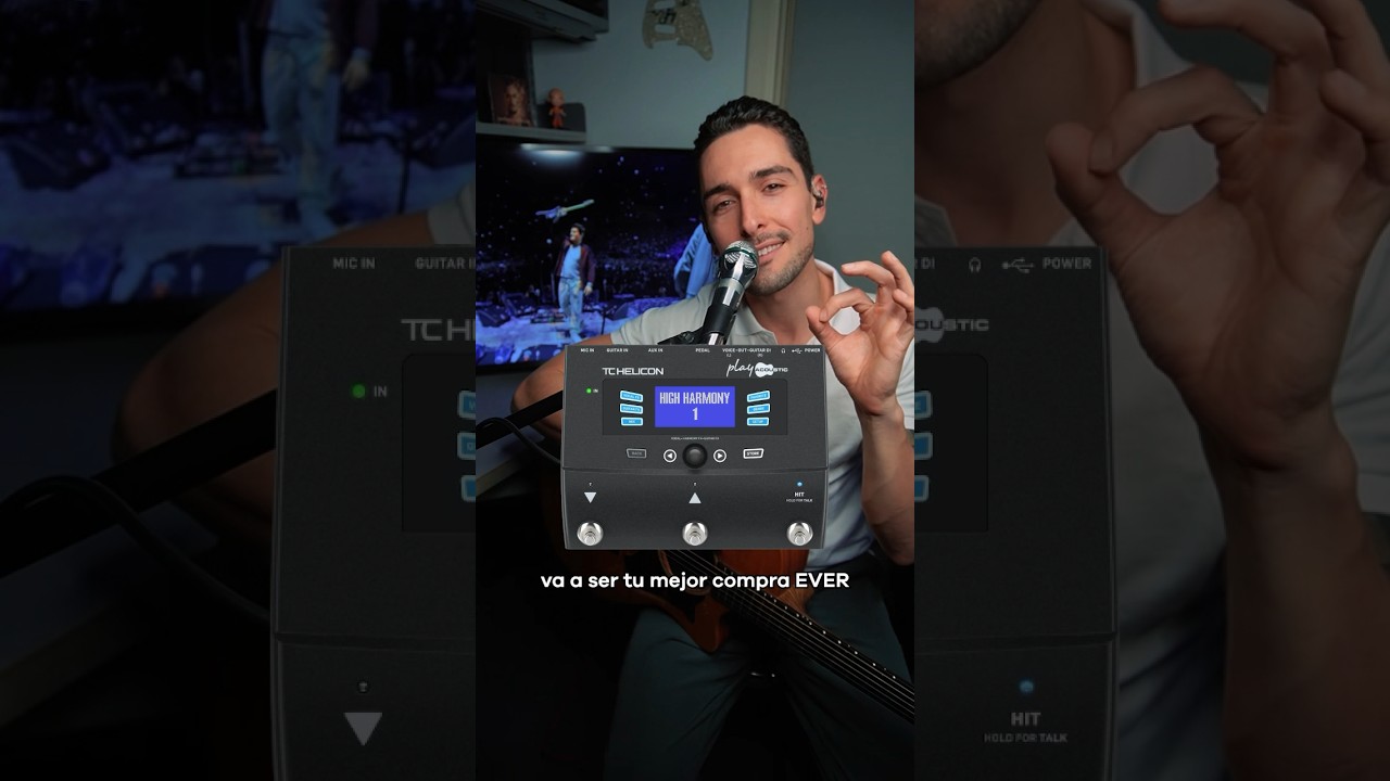El mejor pedal para cantantes: TC-Helicon Play Acoustic 🎛️ #autotune #acapella #guitarrista #musico