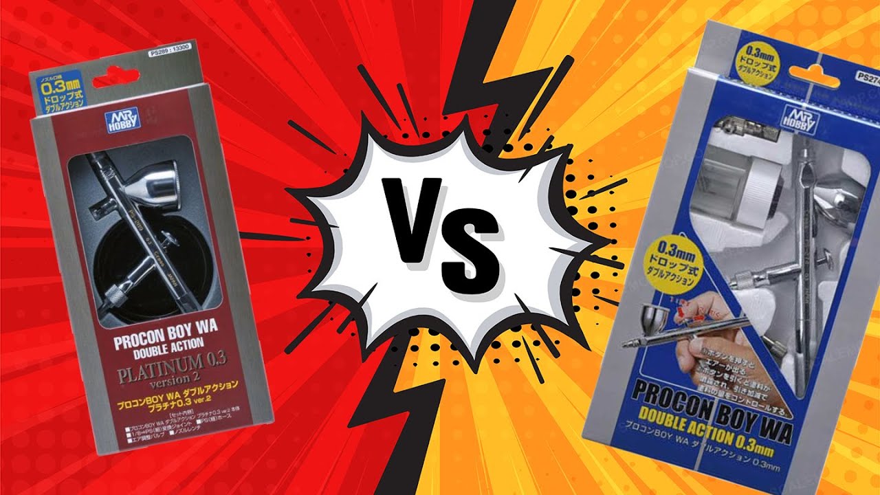 So sánh Airbrush Mr Hobby ps274 vs ps289 by HieuRau