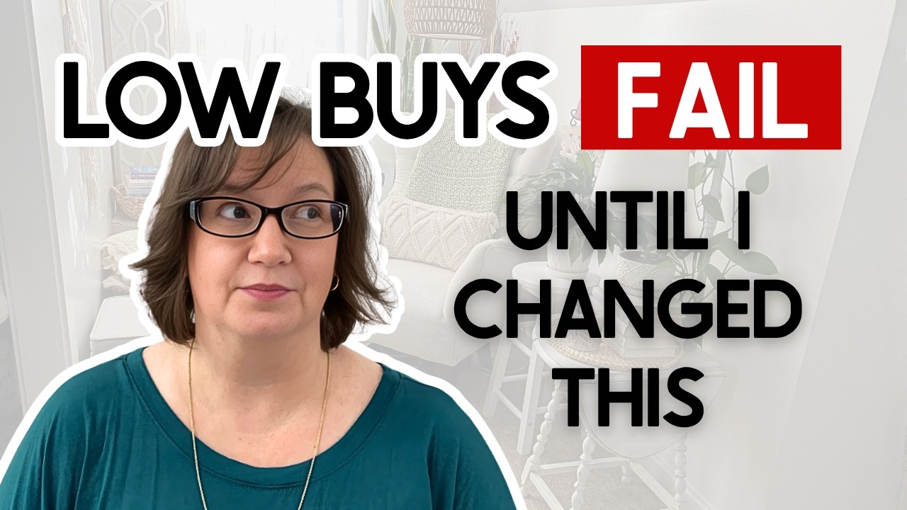 What Finally Made My Low Buy Spending Challenge Work