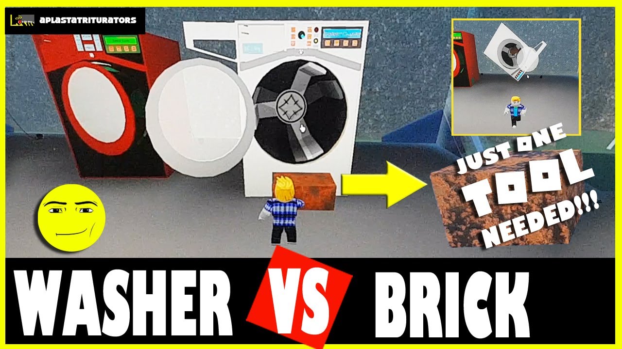 👉 ROBLOX WASHER VS BRICK 🤣 😎