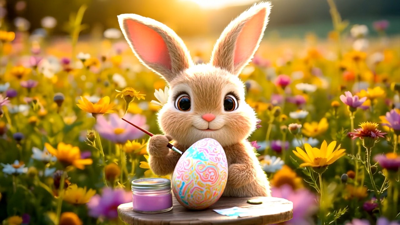 StudyEaster Ambience with Relaxing Music (4K)