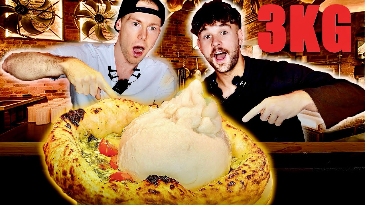Бесплатная пицца на всю жизнь?! 😱 Самый большой XXL BURRATA Pizza Challenge 🍕 BigMeatsFood