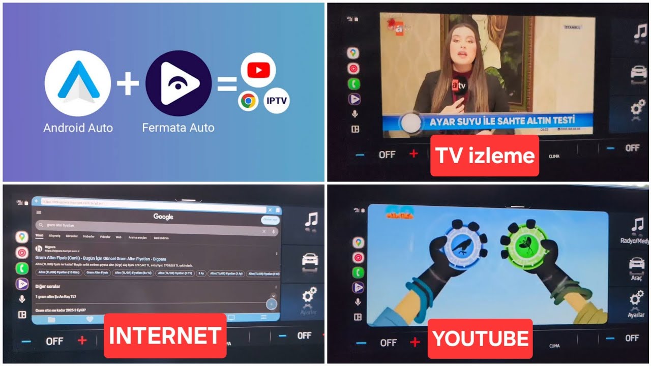 Tüm detaylarıyla Fermata Auto kullanımı | TV izleme - YouTube - İnternet tarayıcı