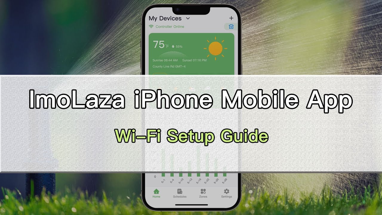 Wi-Fi Setup for iOS — ImoLaza Smart Sprinkler Controller