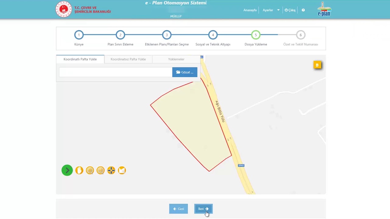e-Plan Otomasyon Sistemi - Müellif - Plan Değişikliği İşlemleri