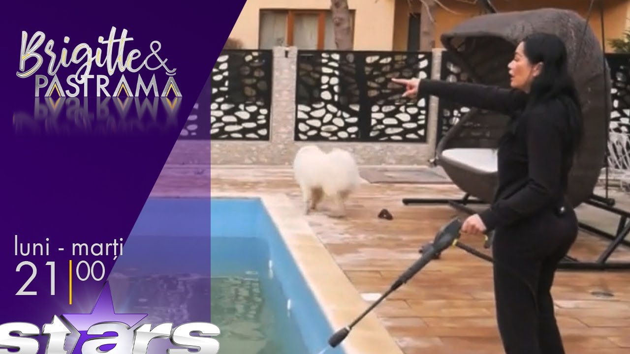 Familia Pastramă își curăță piscina. Ce probleme a întâmpinat Brigitte