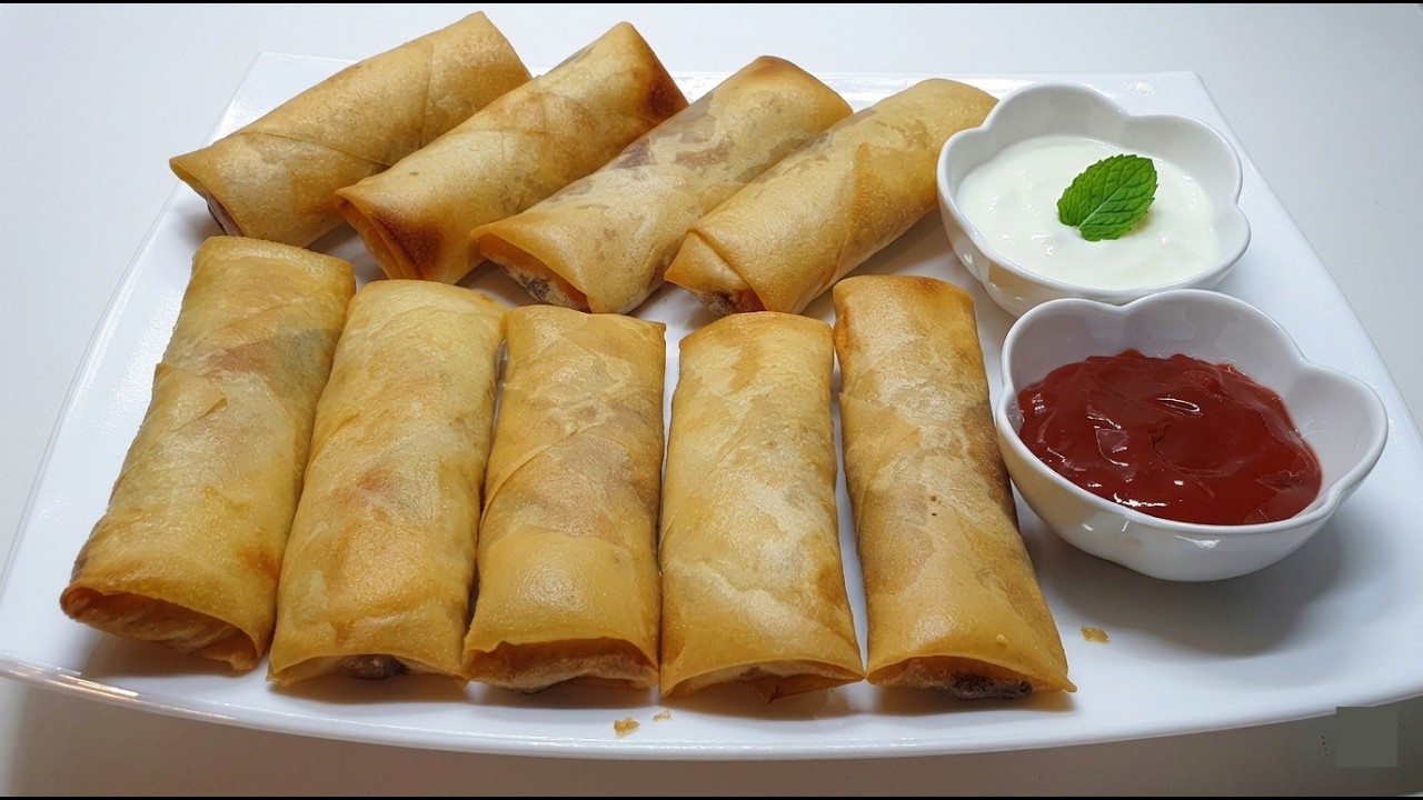 Potato Spring Rolls Recipe | Crispy Iftar Special Roll | Aloo Spring Roll Ramadan Special