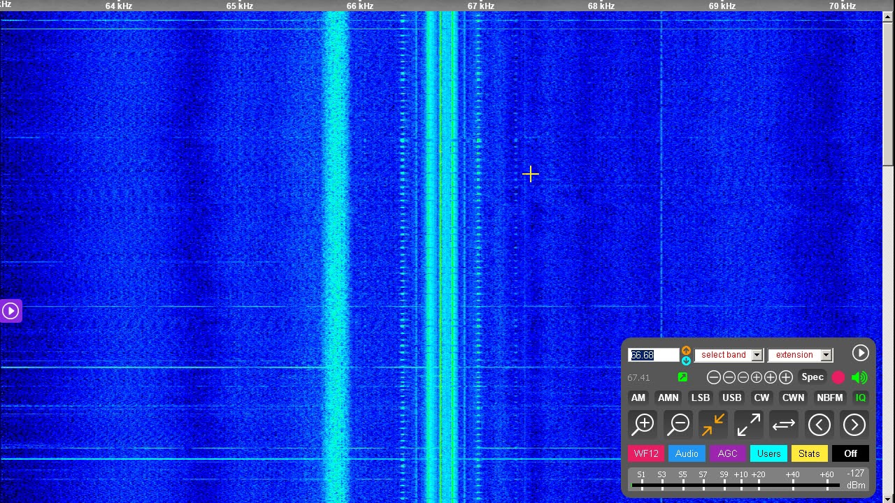 RBU 66.6 kHz - станция ГСВЧ (Государственный стандарт времени и частоты) SDR, SSB, AM