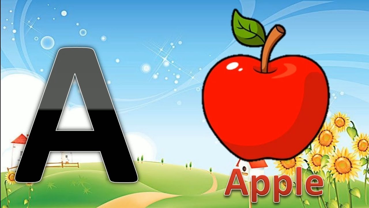 A For Apple - ABCD Alphabet  Phonics Song - Abc Nursery Rhymes  - abcd poem -Kids Tv UHD