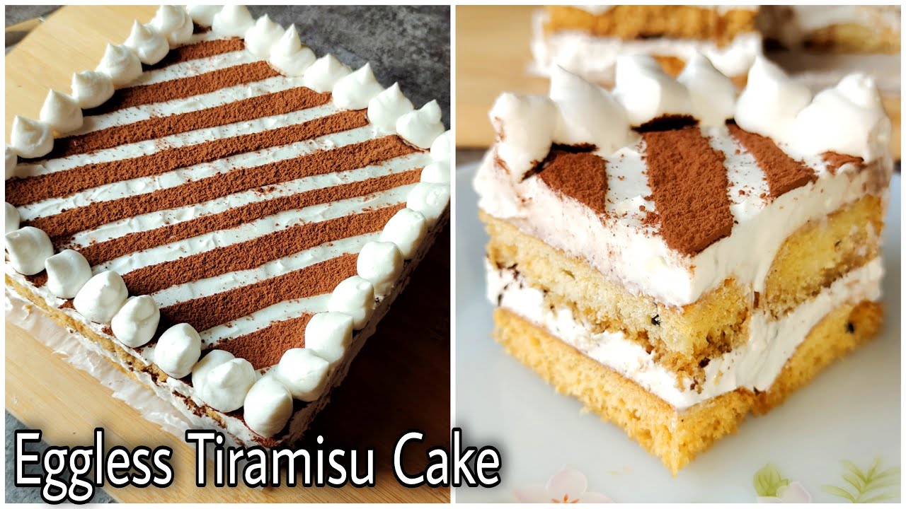 Eggless Tiramisu Cake | Easy With Homemade Mascarpone Cheese | No Baking and No Ladyfinger biscuits