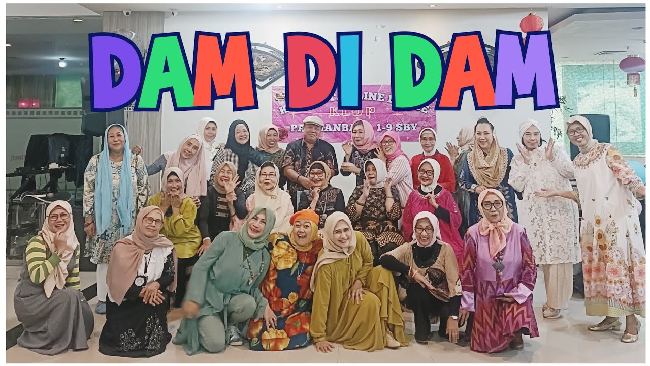 DAM DI DAM Line Dance || Choreographer Andrico Yusran (INA) || Demo By KLD Pasmanbaya 1-9