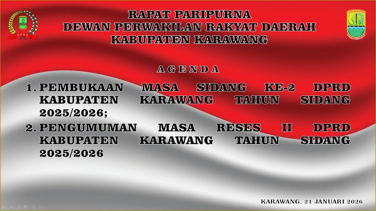RAPAT PARIPURNA DPRD KABUPATEN KARAWANG