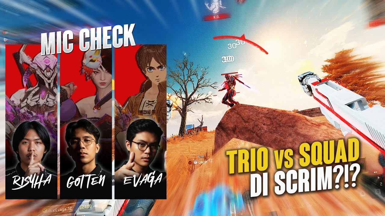 MIC CHECK SCRIMMAGE - TRIO VS SQUAD BISA MENANG DI SCRIM?? - BLOODSTRIKE