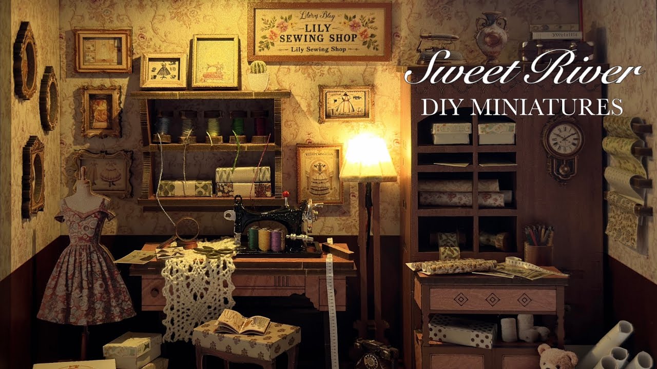 Lily Sewing Shop DIY Miniature Kit