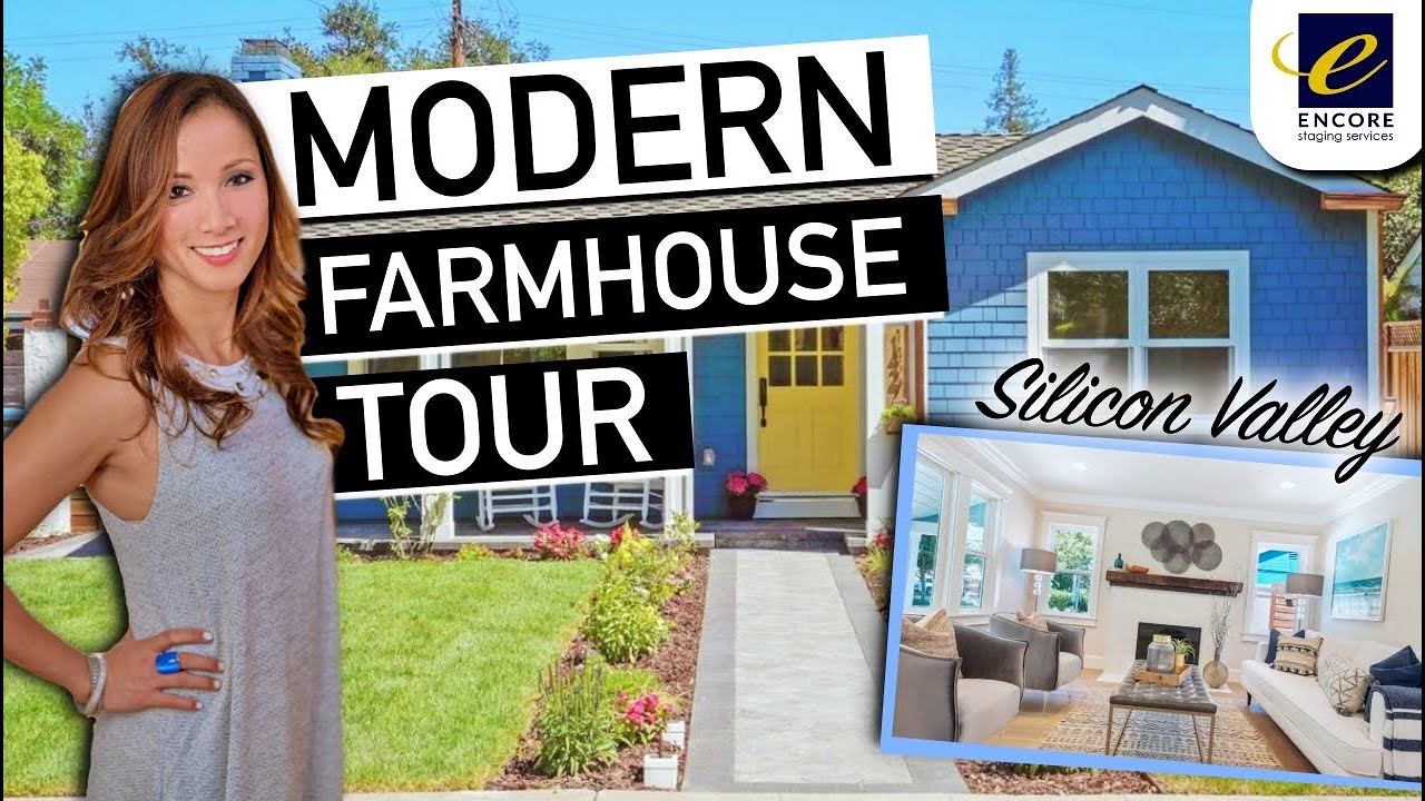 MODERN FARMHOUSE STAGED HOME TOUR | Bay Area Real Estate 2020 | Home Staging before & after