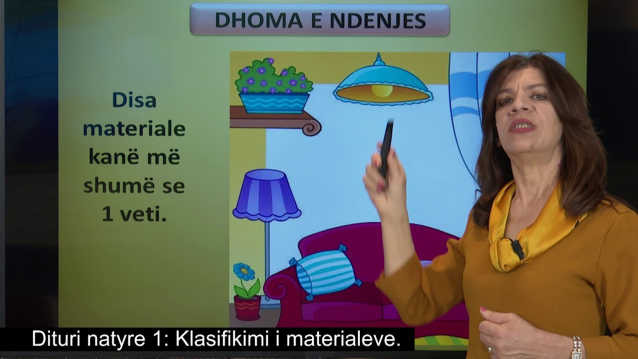 Dituri natyre 1 - Klasifikimi i materialeve