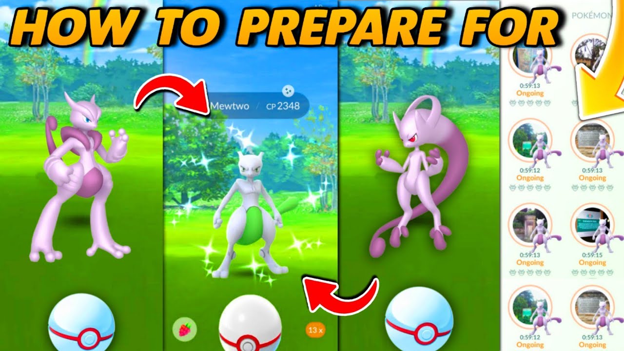 How to prepare for a mega Mewtwo X & Y | Mega mewtwo in pokemon go | shiny mewtwo raids & more.