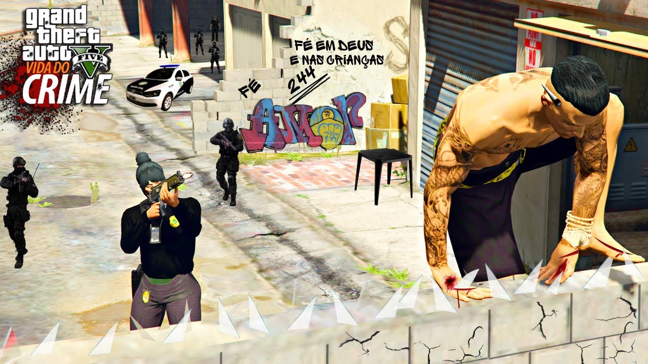 GTA V VIDA DO CRIME:A SITUAÇÃO SAIU DO CONTROLE A DELEGADA ESTA DESCONTROLADA CERCOU TUDO Ep131