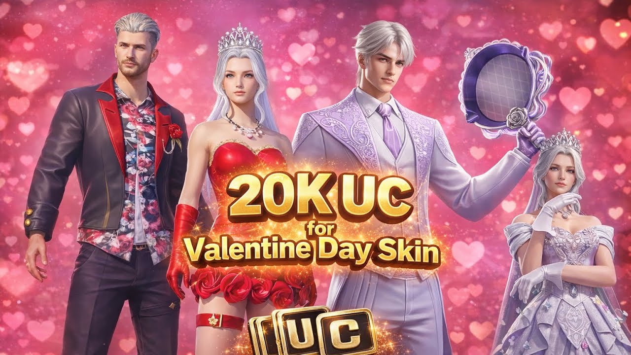 20K UC Valentine Day Skins 😱🔥 | Cheapest Valentine Spin Ever?!