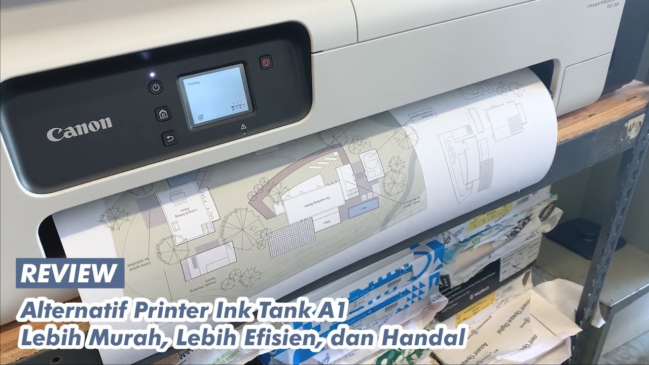 PRINTER PLOTTER INK TANK PERTAMA CANON | REVIEW PRINTER imagePrograf TC-20 dan TC-20M