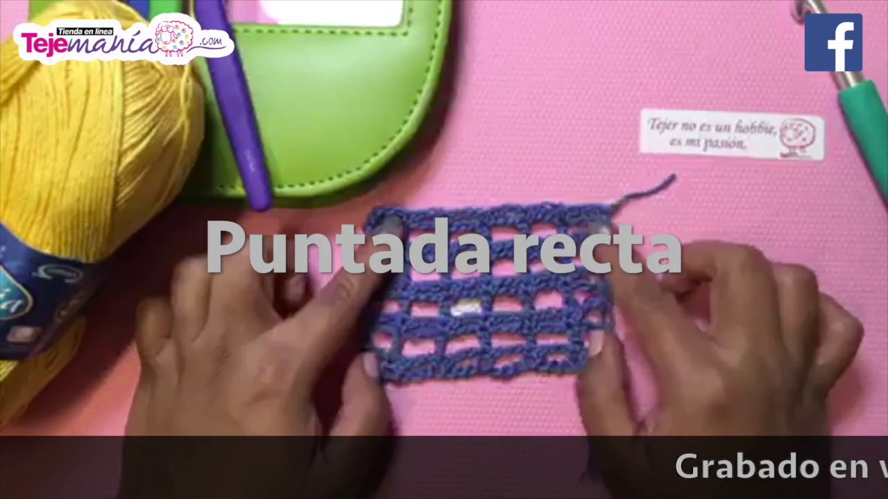 C&oacute;mo tejer Puntada Recta en Crochet