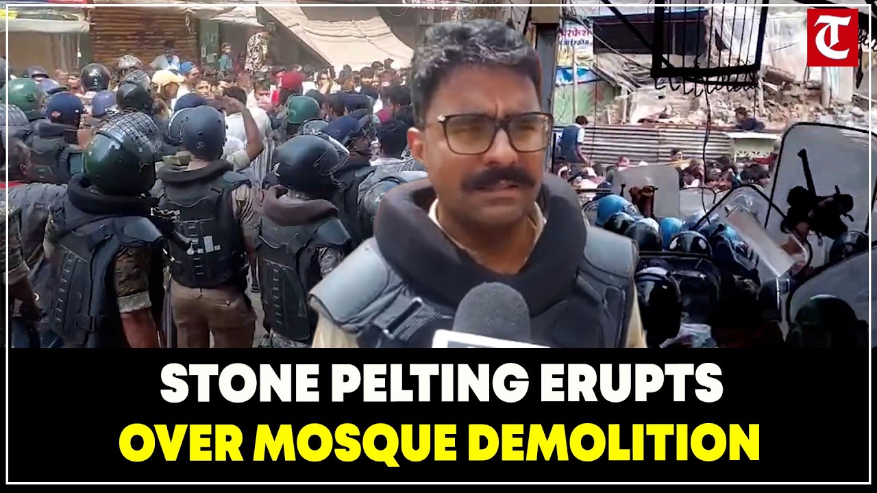 Ujjain Mosque Row: Stone Pelting, Tear Gas as Demolition Work Continues
