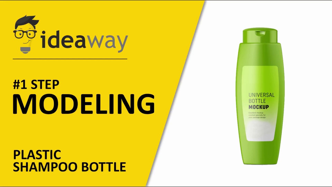 3DS max  Modeling shampoo bottle