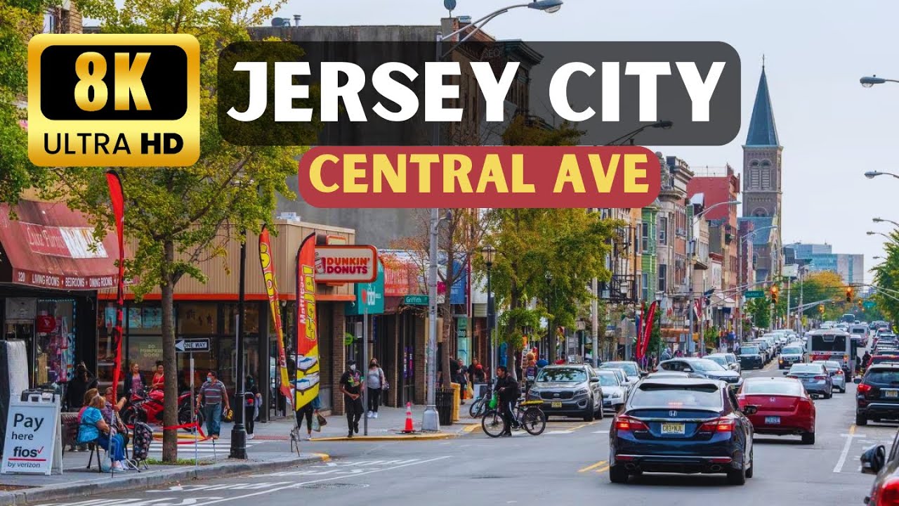 Caminando Por Jersey City Central Avenue USA 8K
