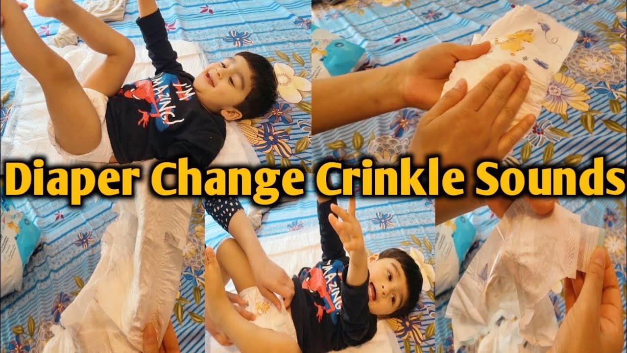 Diaper Change Crinkle Sounds / Diaper Effect Sounds /Diapers Opening Sounds 2024