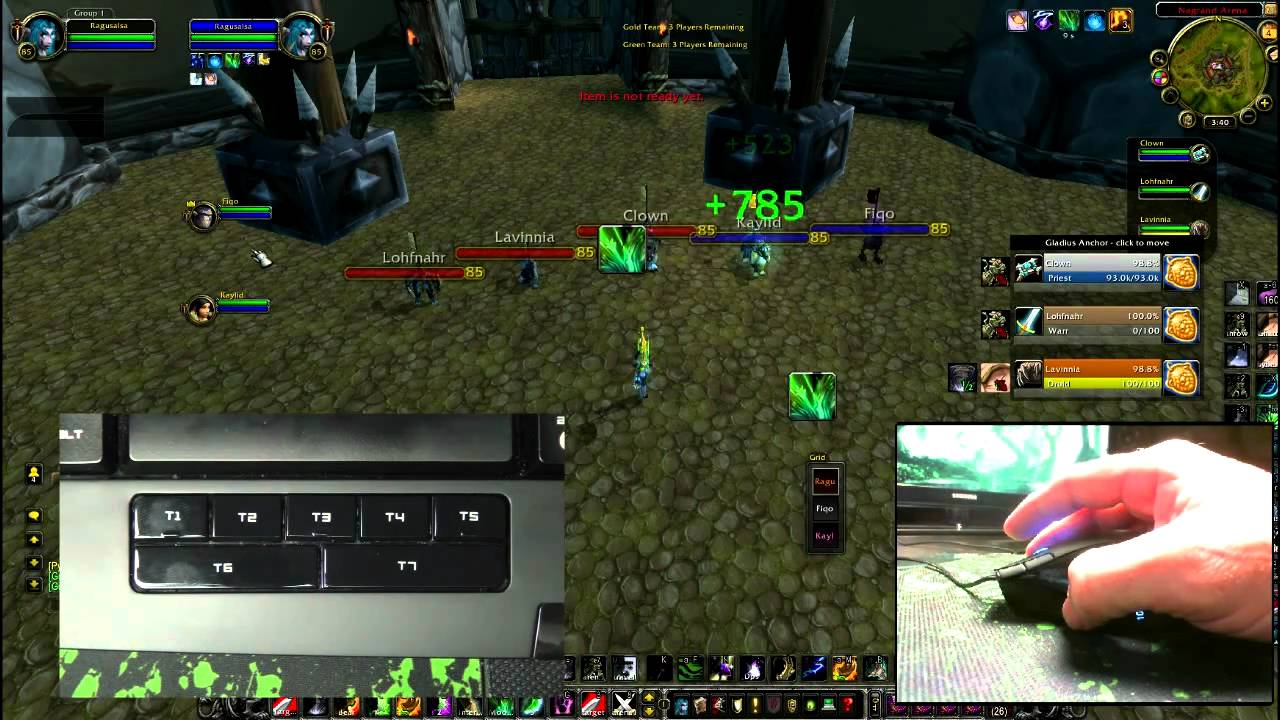 World of Warcraft Swifty Nonclicker ft. Razer Naga / Razer Anansi (WoW Gameplay/Commentary)