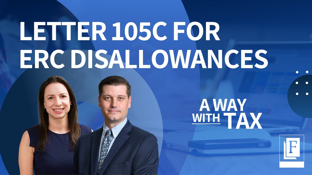 Letter 105C for ERC Disallowances