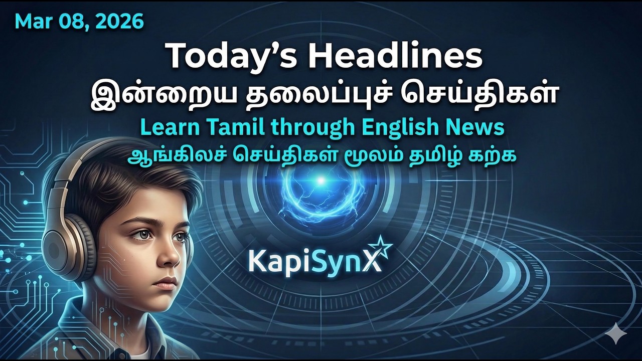 Daily News Bulletin: English&harr; Tamil  | Mar 08, 2026 | KapiSynX