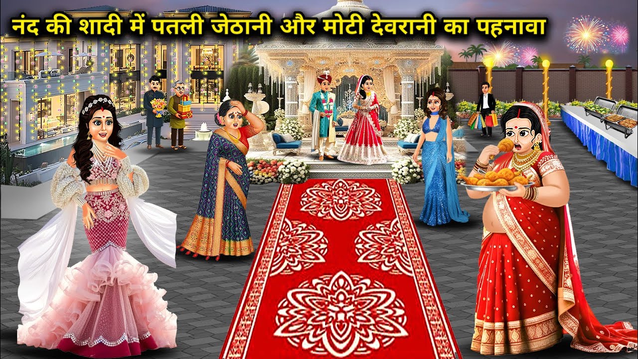 नंद की शादी में पतली जेठानी और मोटी देवरानी का पहनावा | The outfits worn by the thin sister-in-law..