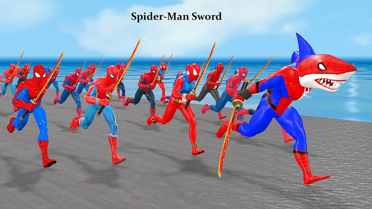 Siêu nhân nhện🔴Game playing Spider Man rescue family in granny house from volcano lava vs hulk