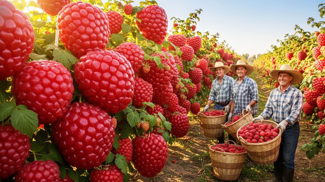 Farm Tour: Heritage Red Raspberry V-Trellis Management & Cryogenic Freezing Process