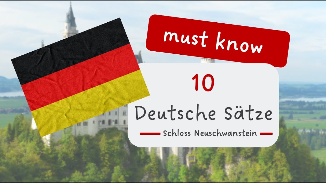 10 Must Know GERMAN sentences | Schloss Neuschwanstein 🏰