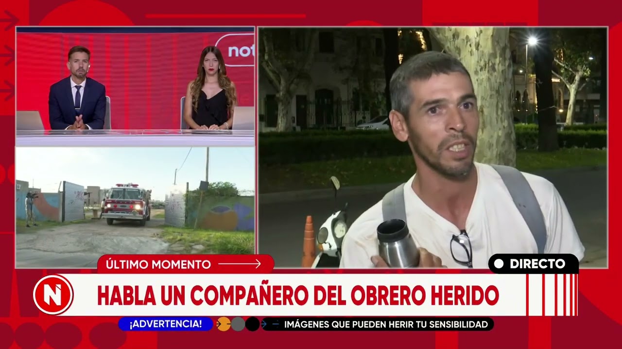 Un obrero cayó de cinco metros de altura y tuvo que ser rescatado | TELEFE ROSARIO