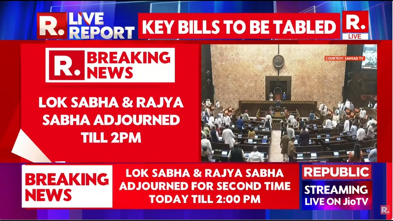 LIVE: Lok Sabha And Rajya Sabha Adjourned On Day 2 Of The Monsoon Session Amid Opposition Ruckus