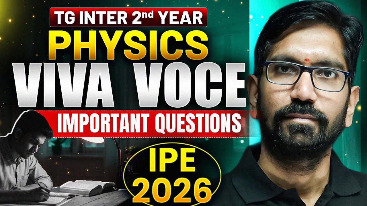 Physics Practical Viva-Voce Imp Questions| TG Inter 2nd Year |IPE 2026