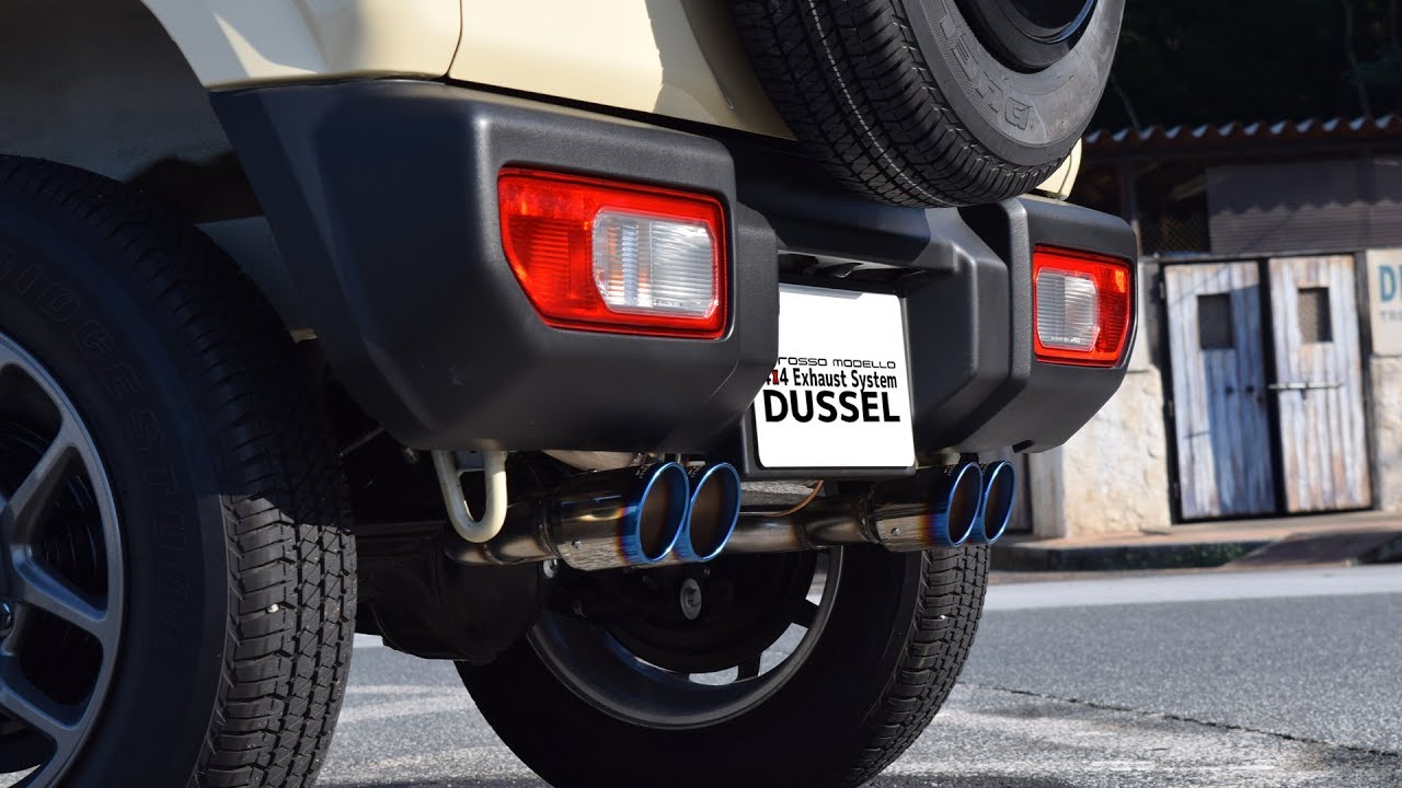 ジムニー 4本出しマフラー JB64W DUSSL GT-Four JIMNY ロッソモデロ