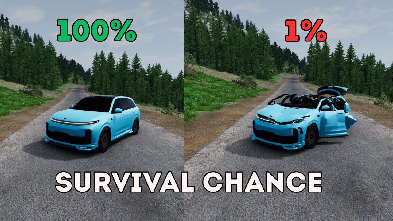BeamNG.Ddrive Realistic Crashes #18 | Epic Survival Chance Test