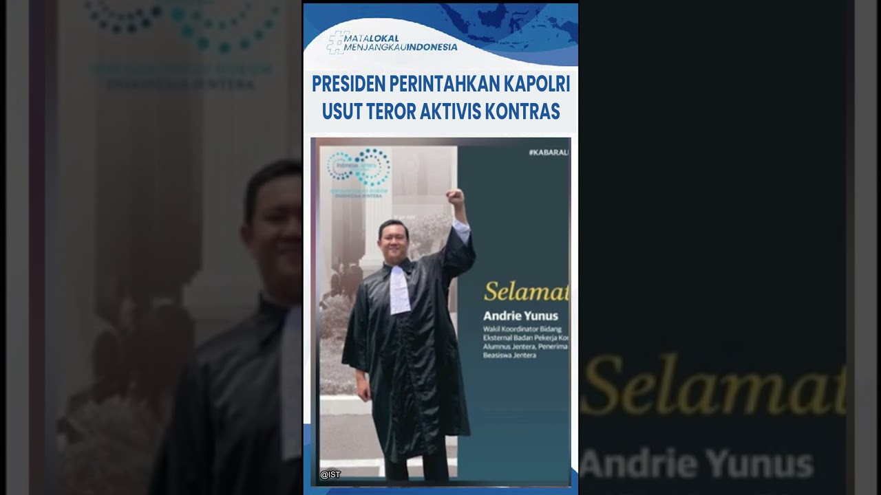Presiden Perintahkan Pengusutan Tuntas Teror Penyiram Air Keras ke Aktivis KontraS Andrie Yunus