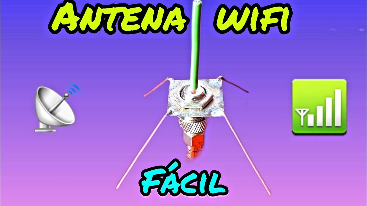 ANTENA WiFi Casera 360° con Tierra ¡Potencia Máxima!