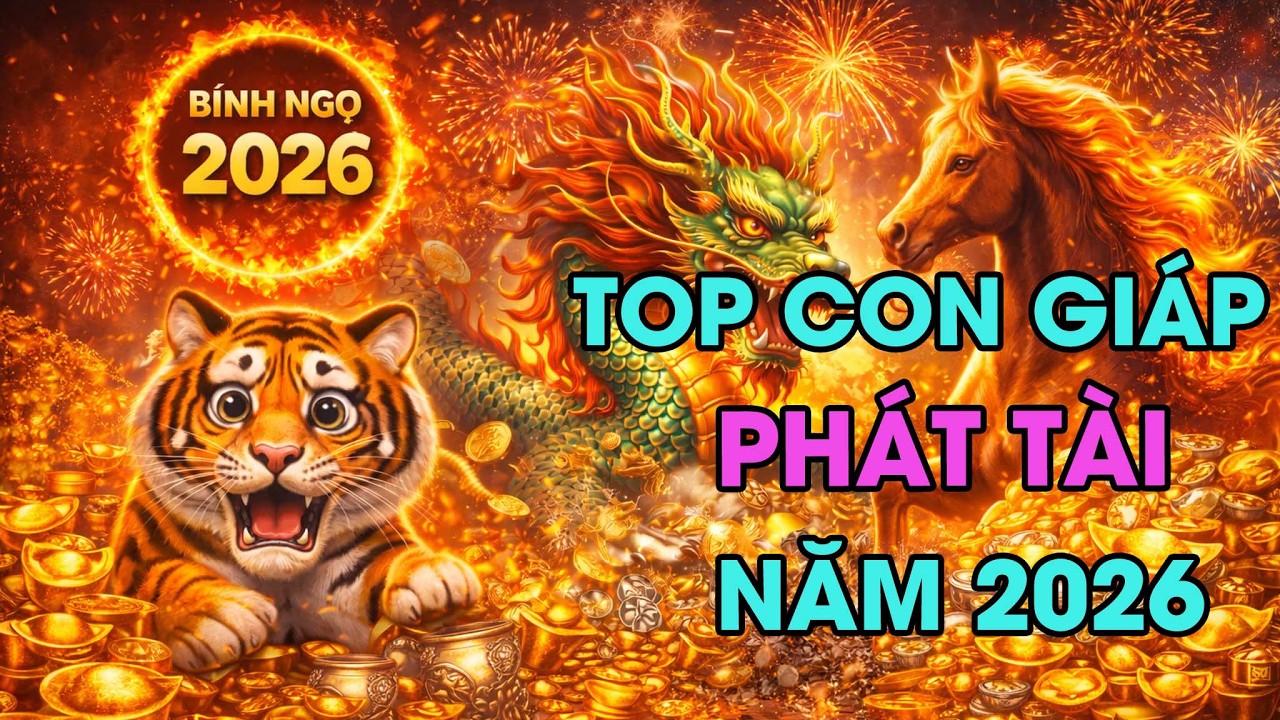 Năm Bính Ngọ 2026: TOP Con Giáp PHÁT TÀI BẤT NGỜ – DỄ ĐỔI ĐỜI NHẤT