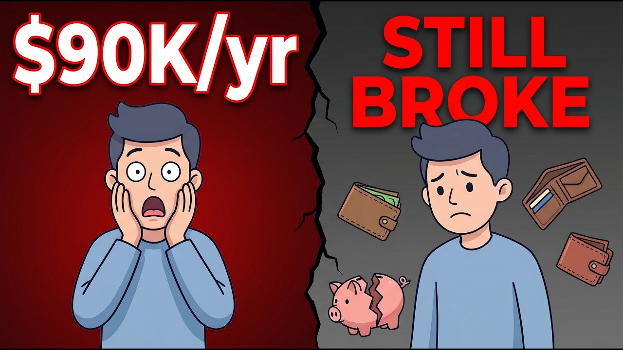 Зарабатываете 90 000 долларов, но всё ещё без денег? Вот почему.