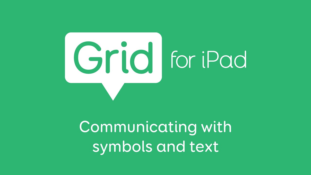 Grid for iPad – Communicating with symbols and text