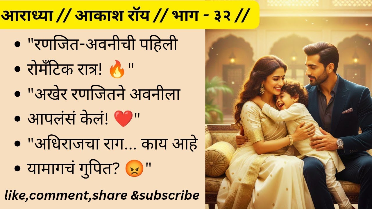 ​आराध्या : भाग ३२ | बाळानं मारली पहिली किक! 😍 | रणजित-अवनीची रोमँटिक रात्र ❤️ | खास फोटोशूट! ✨