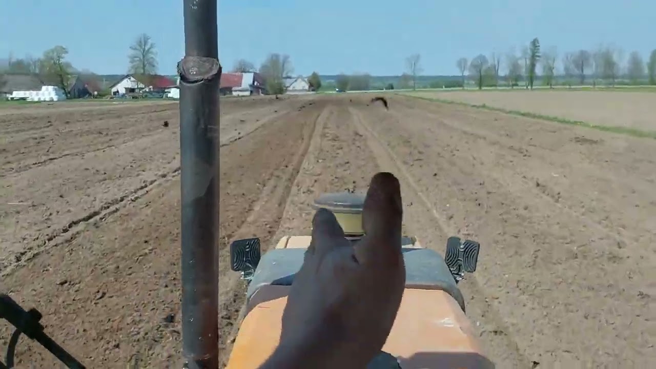 Uprawa pod siew kukurydzy talerzowanie obornika renault 110 54 agro-masz