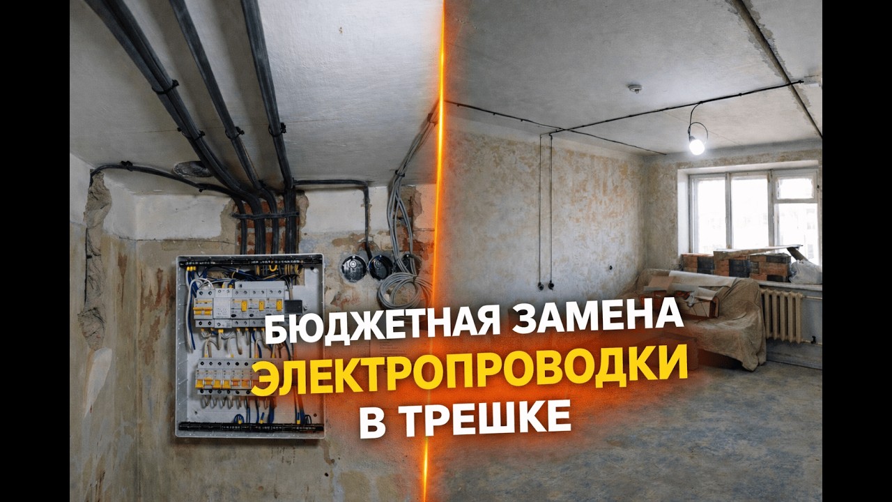 Бюджетная замена электропроводки. Нестандартные места для розеток.