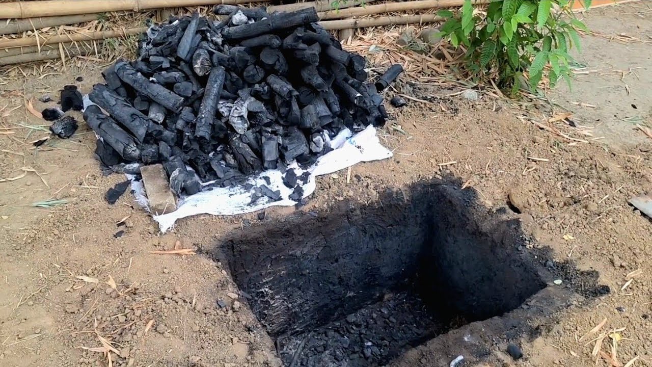 Пошаговое руководство по изготовлению простого древесного угля в печи. (Простое изготовление древ...